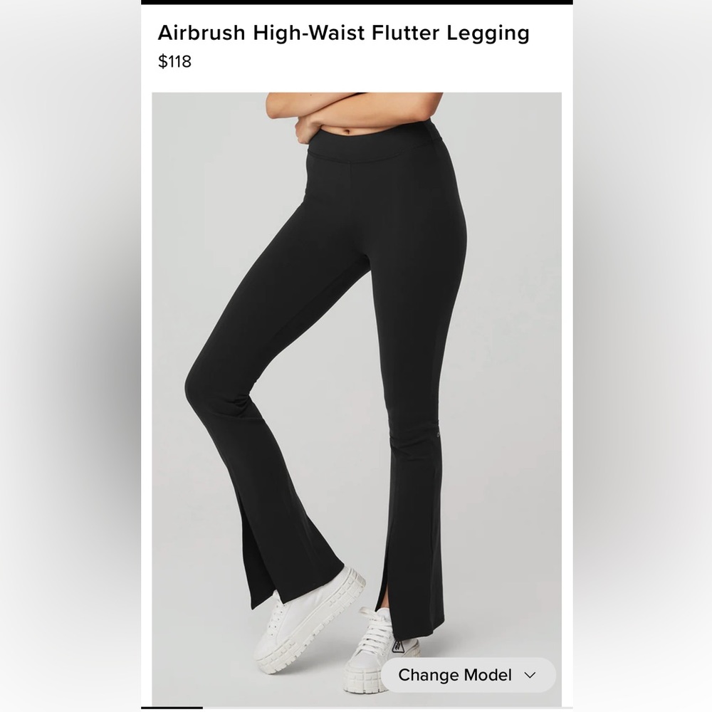 Alo Airbrush High-waist Flutter Legging